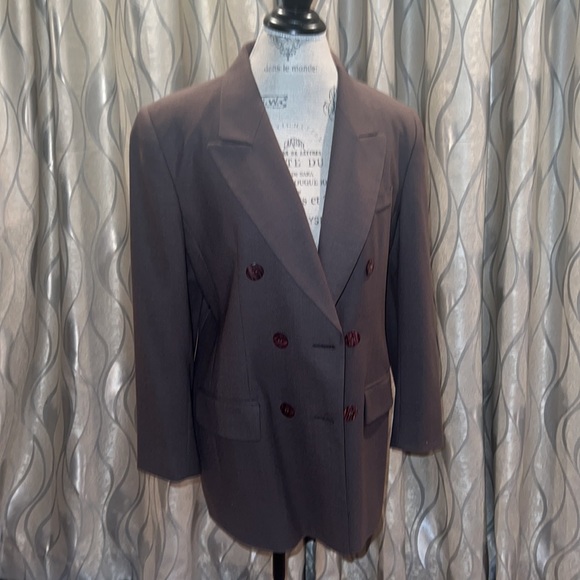 Vintage Double Breasted Wool Blazer - Picture 4 of 8